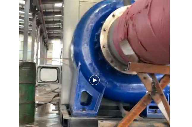 大连魏锐电子商务解决方案有限公司流量5100立方大型柴油机混流泵机组测试中